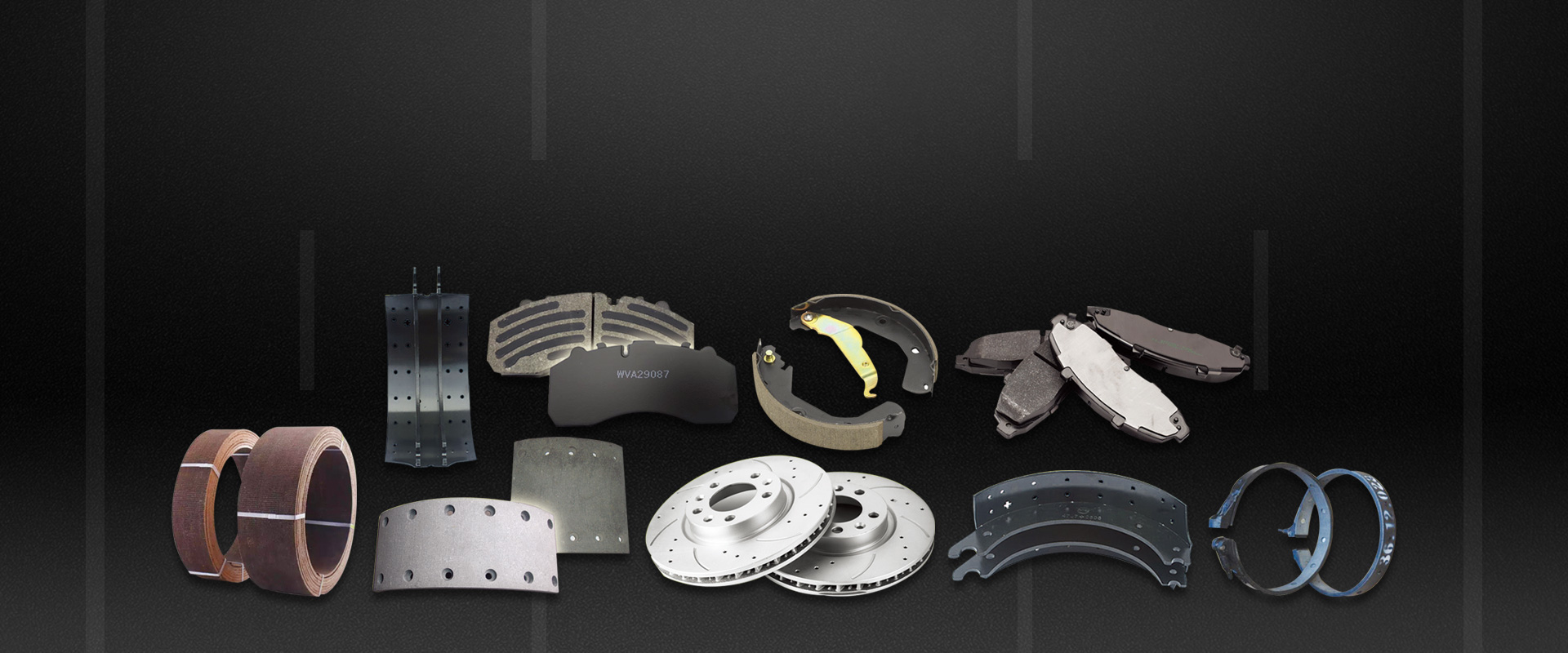 clutch cover, clutch disc, clutch facing, brake pad, brake lining